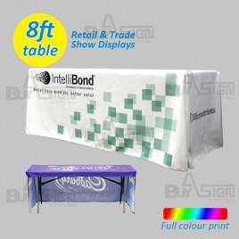 3 Sided Printed Table Cover - 8ft Table